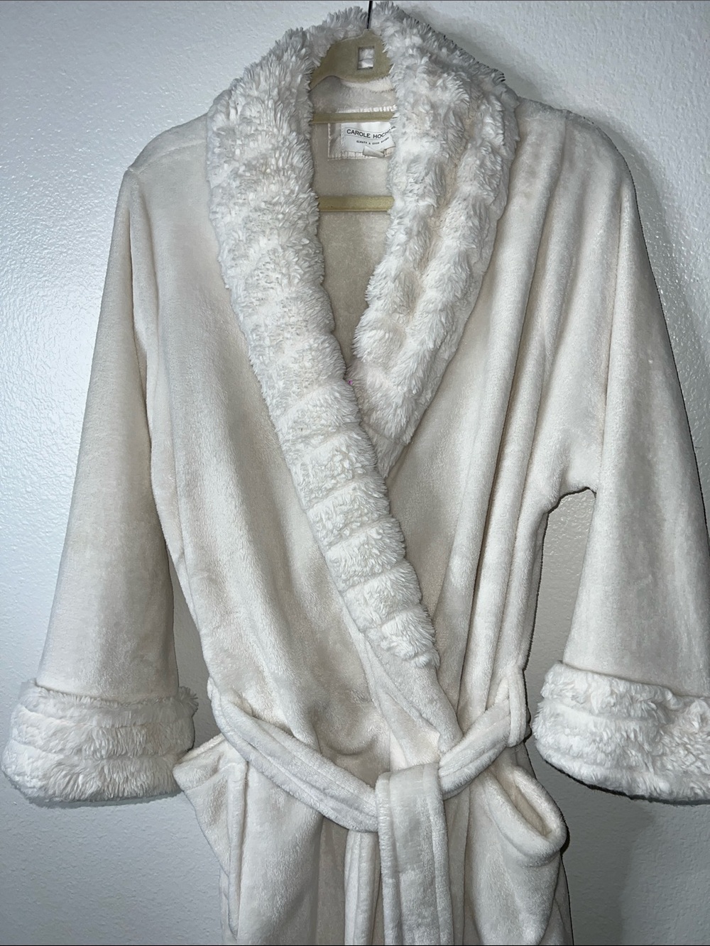 Carole Hochman Cream Cozy Fleece Robe
